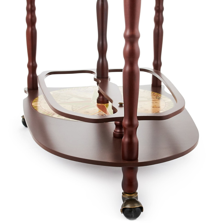 Глобус бар напольный со столом "Дионис" сфера 33 см купить в Санкт-Петербурге