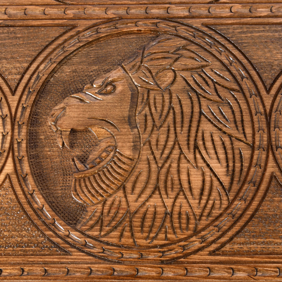 Нарды резные "Лев со звездами" большие 60, Harutyunyan купить в Санкт-Петербурге Нарды резные "Лев со звездами" большие 60, Harutyunyan купить в Санкт-Петербурге