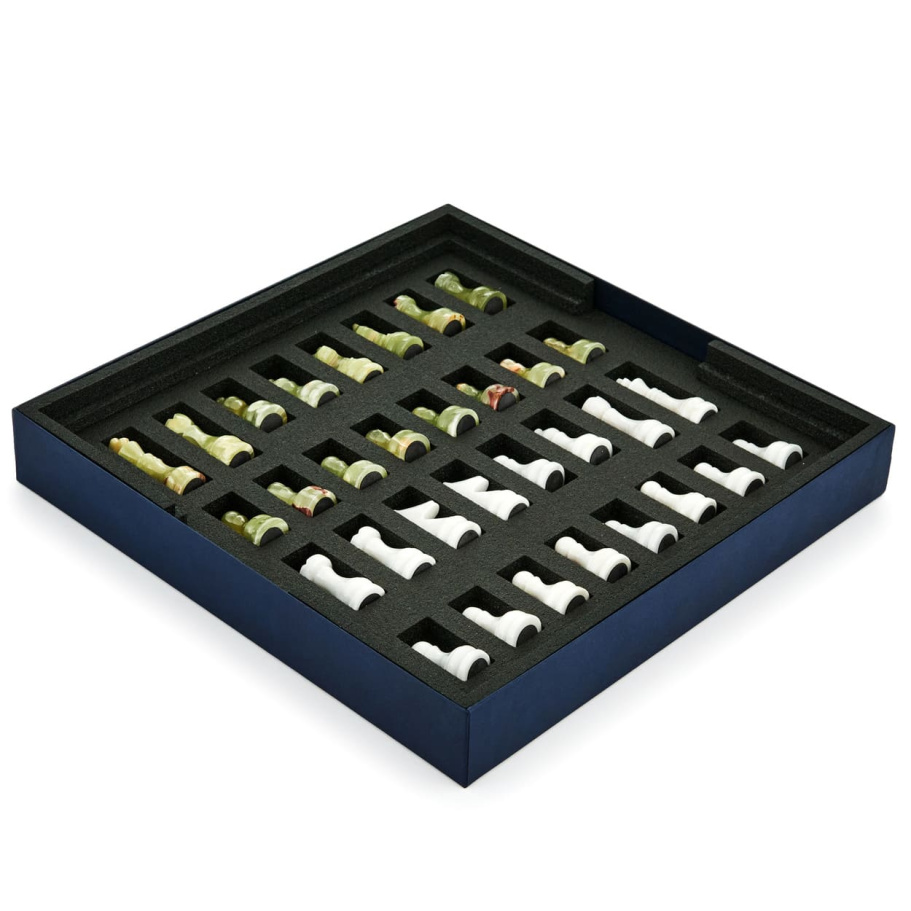 Шахматы каменные "Карфаген" мрамор и оникс 40 купить в Санкт-Петербурге