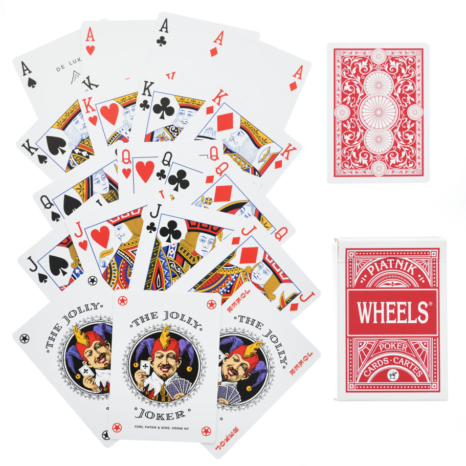 Карты игральные "Вилс" красная рубашка, 55 карт купить в Санкт-Петербурге