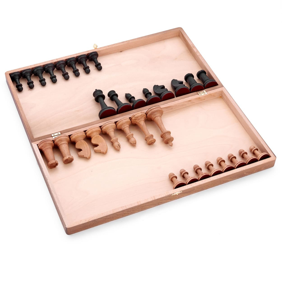 Шахматы складные "Турнирные" малые бук, WoodGames купить в Санкт-Петербурге