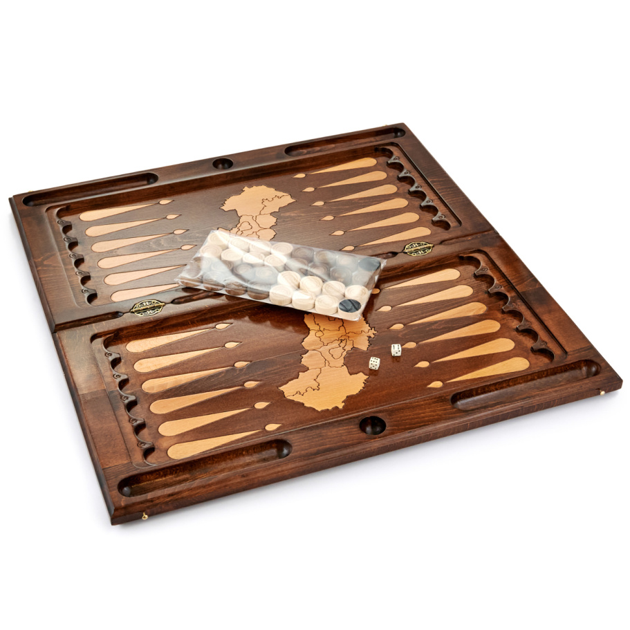 Нарды резные "Армения"  большие 60, Harutyunyan купить в Санкт-Петербурге