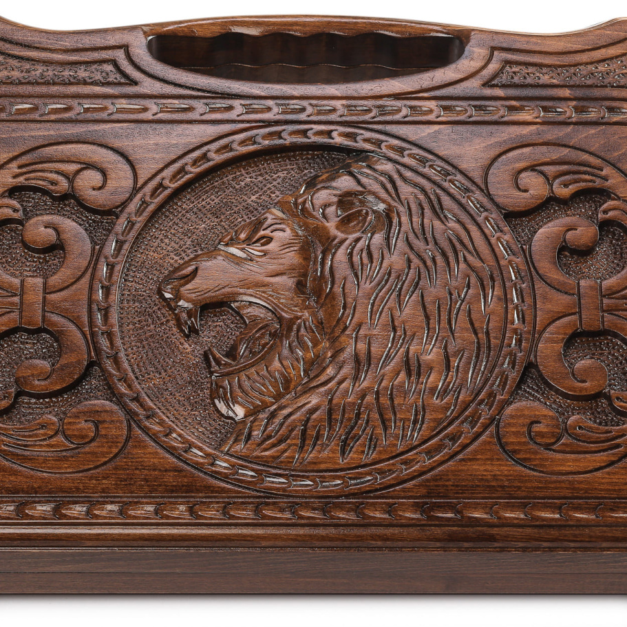 Нарды резные Агнес "Оскал Льва" средние, 50 купить в Санкт-Петербурге