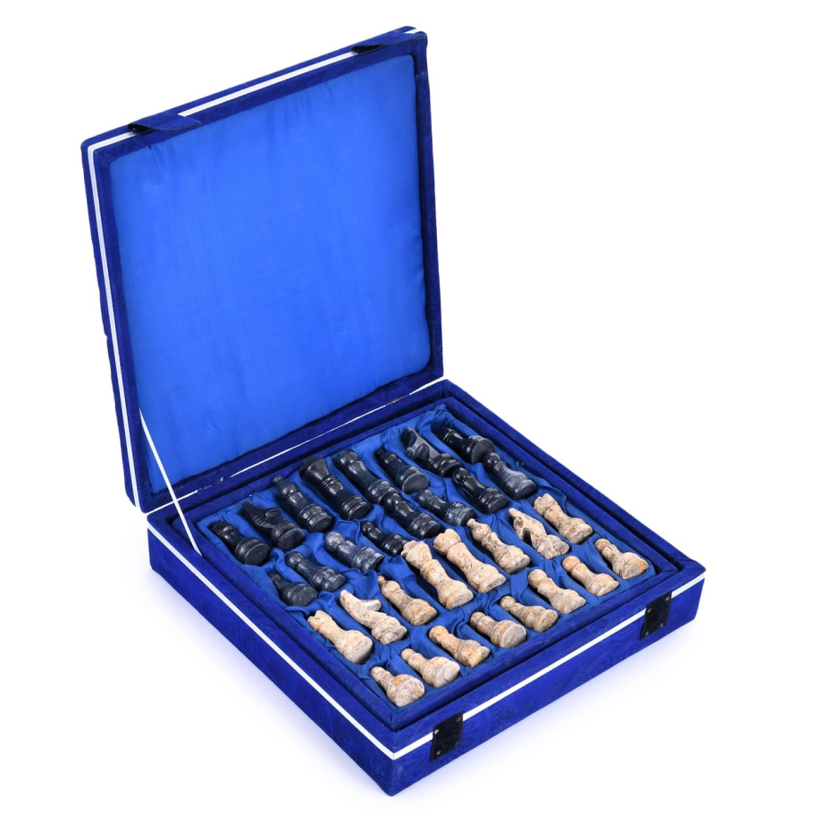 Шахматы из камня "Артер Карфаген" мрамор и ракушечник 25 купить в Санкт-Петербурге