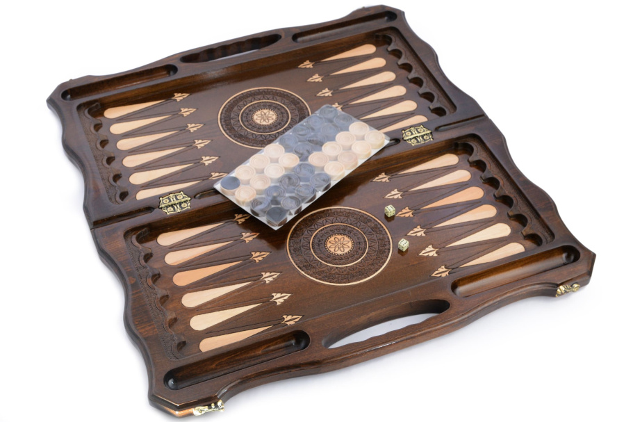 Шахматы + нарды резные "Долина Арарата" 60, Harutyunyan купить в Санкт-Петербурге