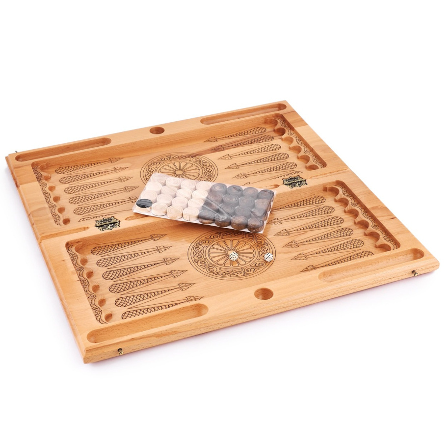 Шахматы + нарды резные "Гелиодор" большие, 60 купить в Санкт-Петербурге