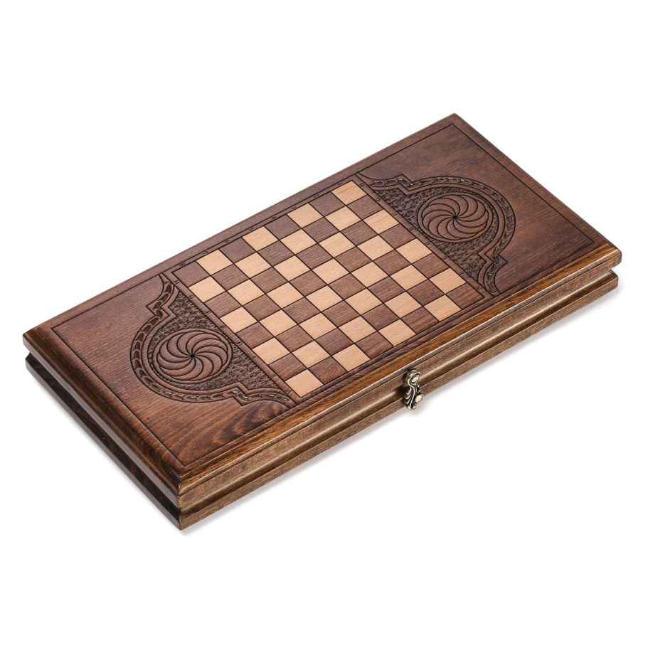 Нарды резные Рэкто "Герб России" малые 40, Harutyunyan купить в Санкт-Петербурге Нарды резные Рэкто "Герб России" малые 40, Harutyunyan купить в Санкт-Петербурге