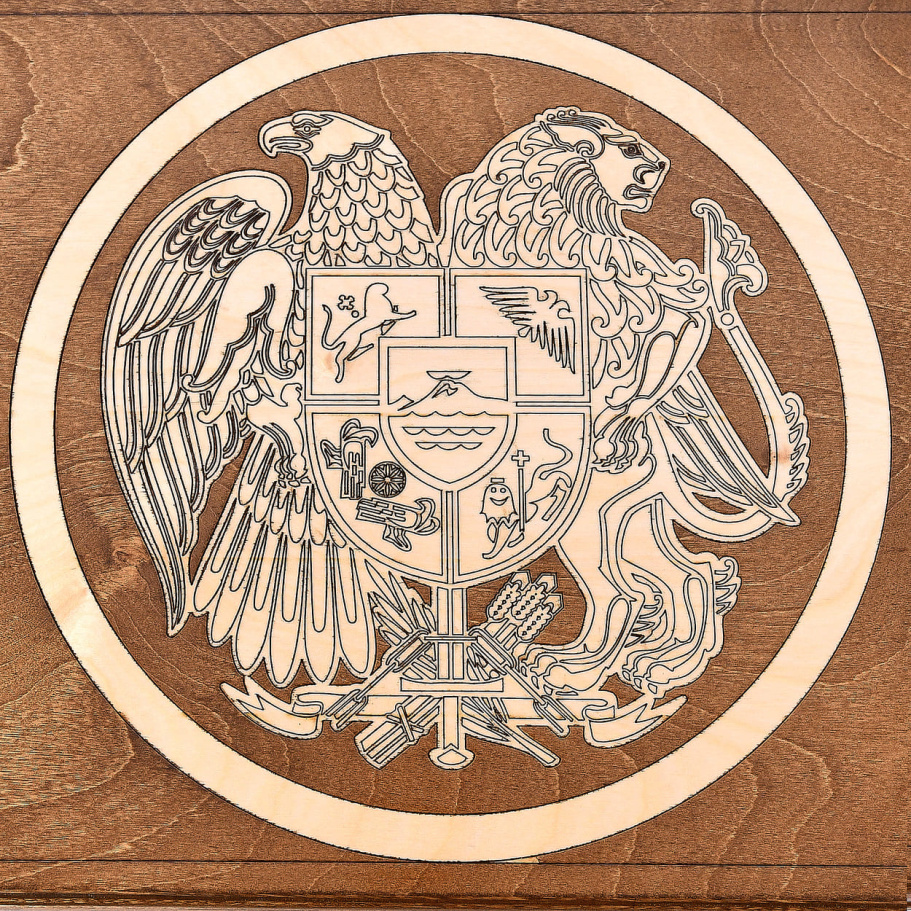 Нарды "Герб Армении"  большие 60, Harutyunyan купить в Санкт-Петербурге