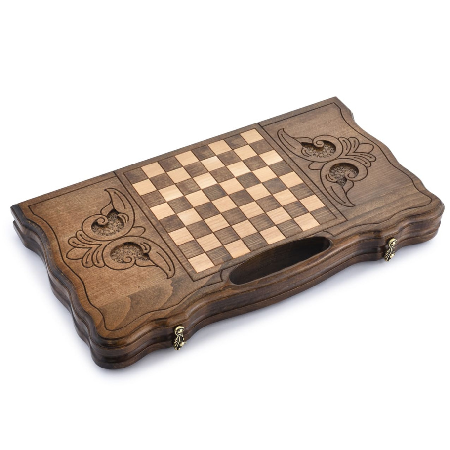 Нарды резные "Взгляд Орла" средние 50, Harutyunyan купить в Санкт-Петербурге