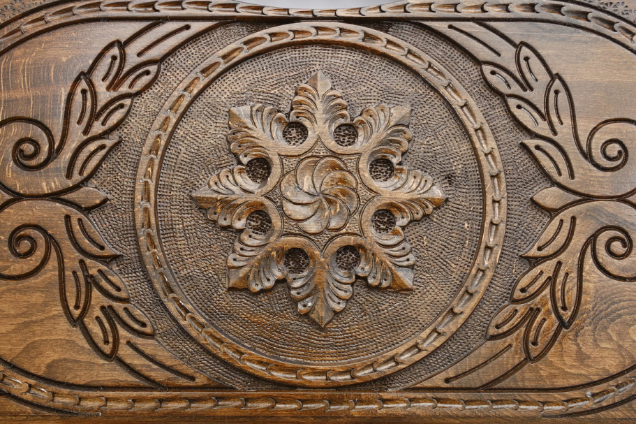 Нарды резные "Снежинка" средние 50, Harutyunyan купить в Санкт-Петербурге