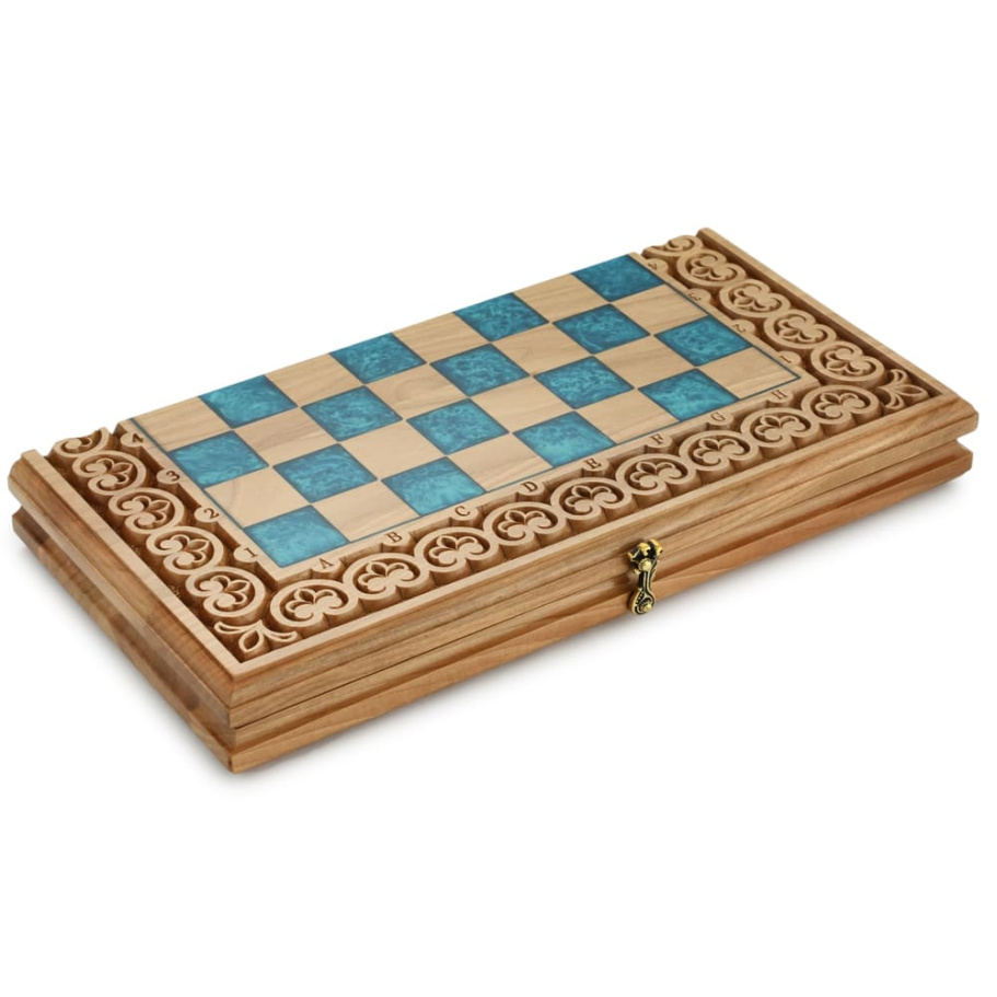 Шахматы + нарды резные "Циркон" 40 купить в Санкт-Петербурге