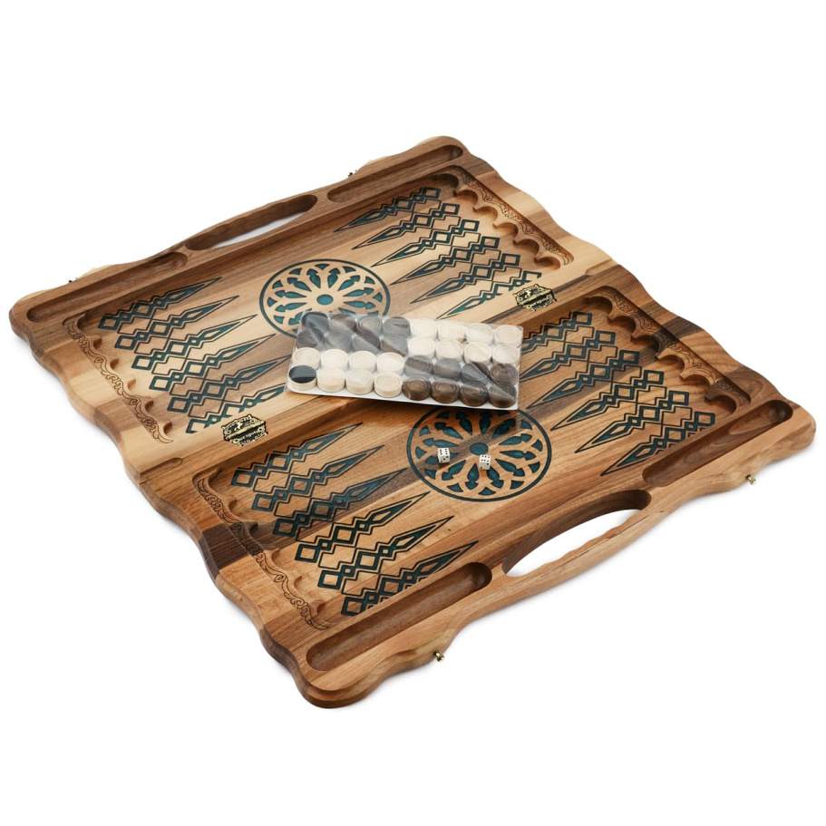 Нарды резные "Посейдон" большие, 60 купить в Санкт-Петербурге