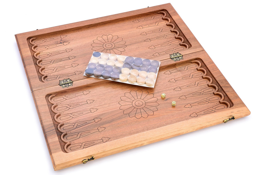 Нарды резные Коллаборация "Гектор" большие 60, Безумец купить в Санкт-Петербурге