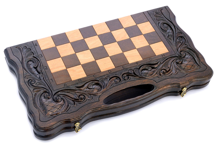 Шахматы + нарды резные "Королевские" 50, Harutyunyan купить в Санкт-Петербурге