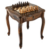 Стол ломберный Шахматы резные "Гиперион" 60