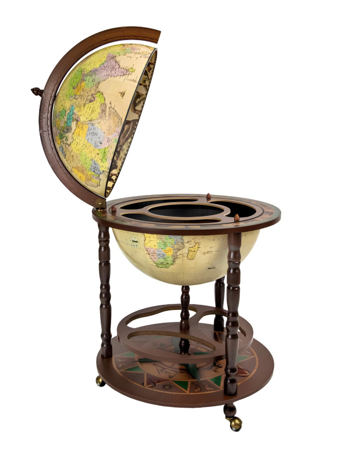 Глобус бар напольный "Перитей", сфера 40 см
