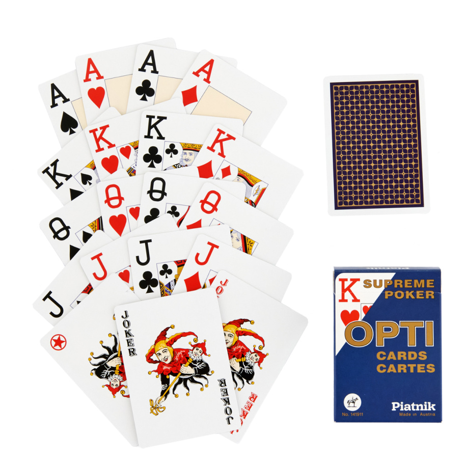 Карты игральные "Опти Покер" синяя рубашка, 55 карт купить в Санкт-Петербурге