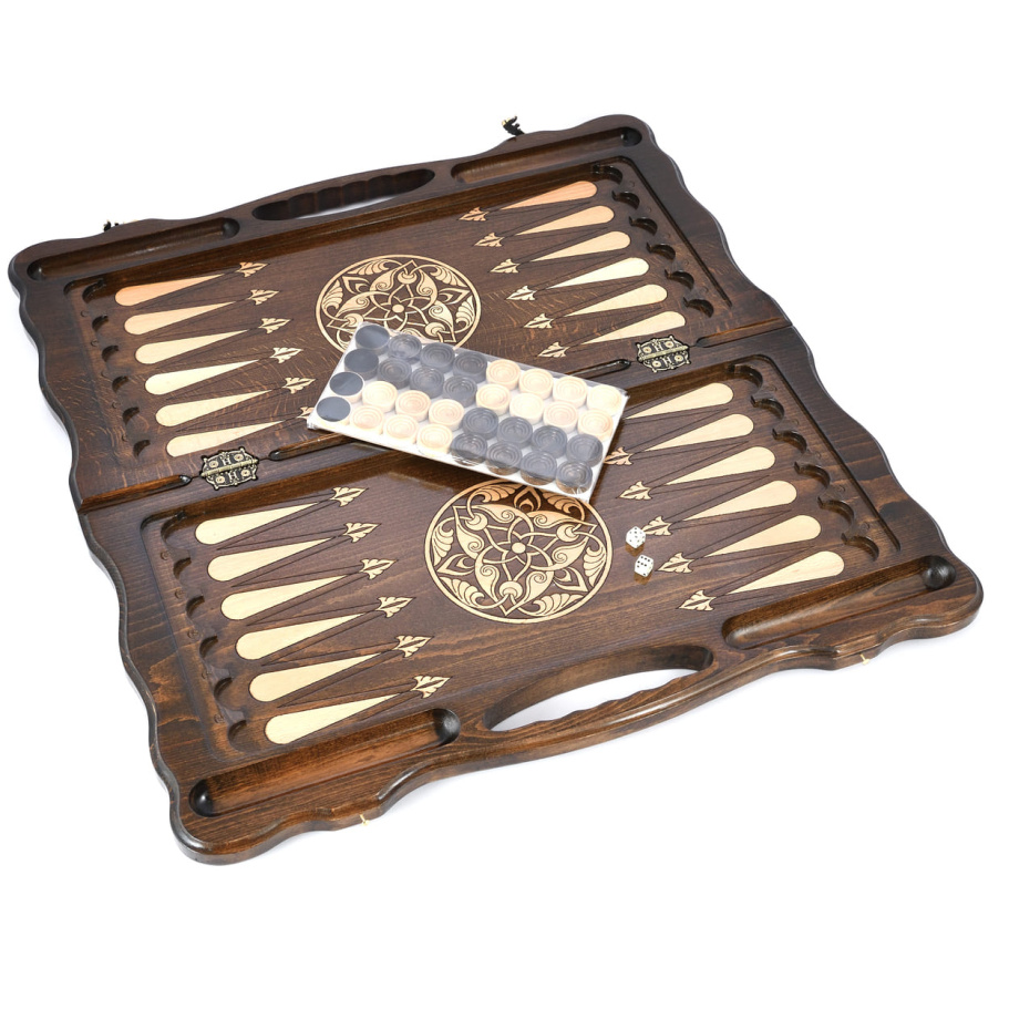 Нарды резные "Лошадиные Тинги" большие 60, Harutyunyan купить в Санкт-Петербурге