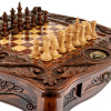 Стол ломберный Шахматы резные "Гордый орел" 60 купить в Санкт-Петербурге