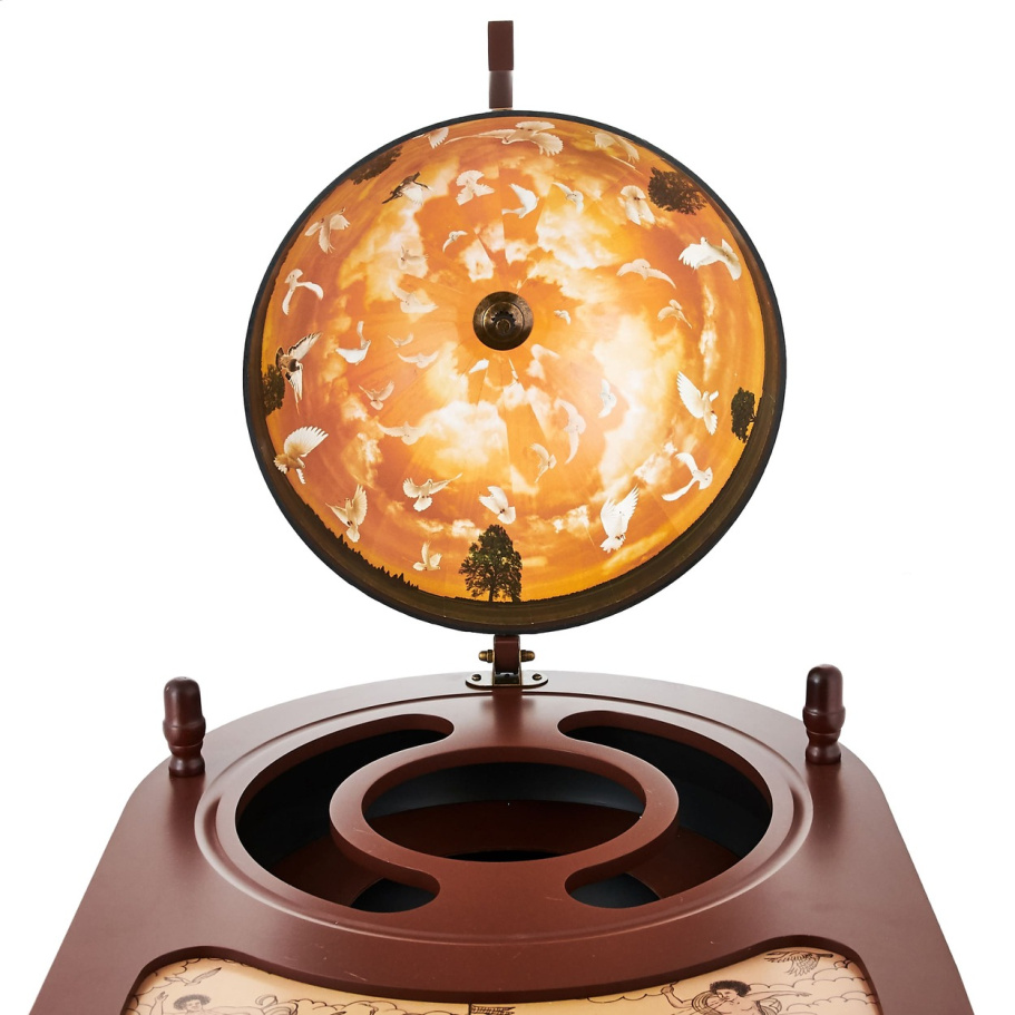 Глобус бар напольный со столом "Кибела" сфера 42 см купить в Санкт-Петербурге