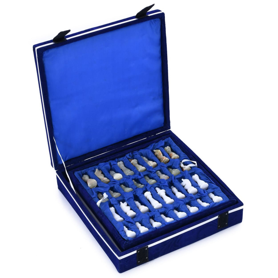 Шахматы каменные "Триада" мрамор и оникс 25 купить в Санкт-Петербурге