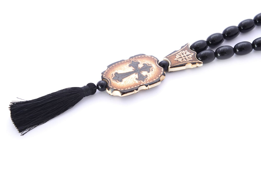 Четки черные "Молитва" эбонит, Беркутов К. купить в Санкт-Петербурге