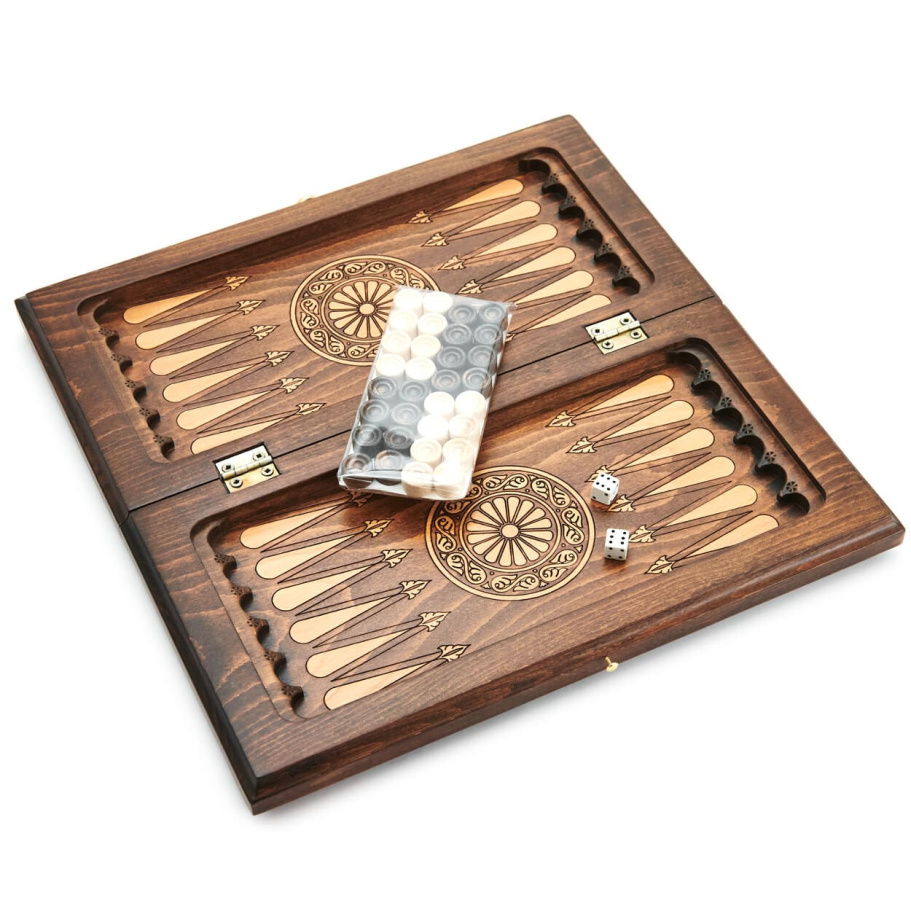 Нарды резные "Классические" мини 30, Harutyunyan Нарды резные "Классические" мини 30, Harutyunyan