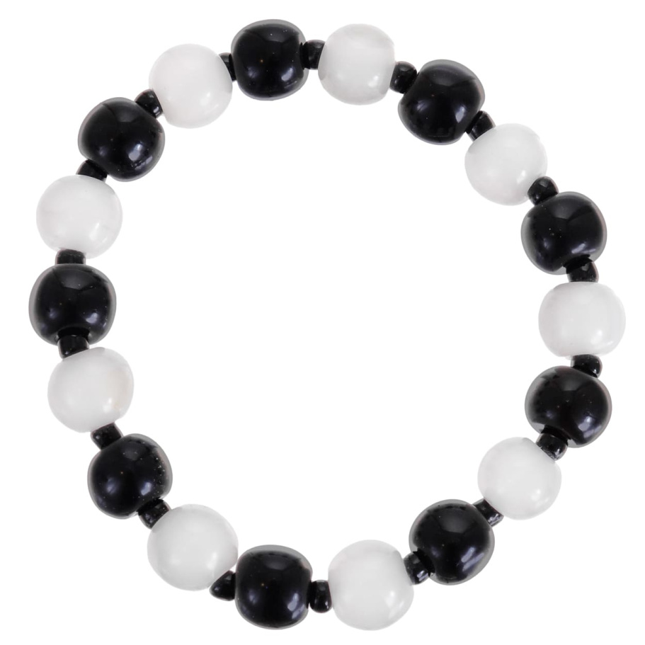 Браслет Аристей белый и черный камень 1.2 * 20, Давыдов купить в Санкт-Петербурга Браслет Аристей белый и черный камень 1.2 * 20, Давыдов купить в Санкт-Петербурга