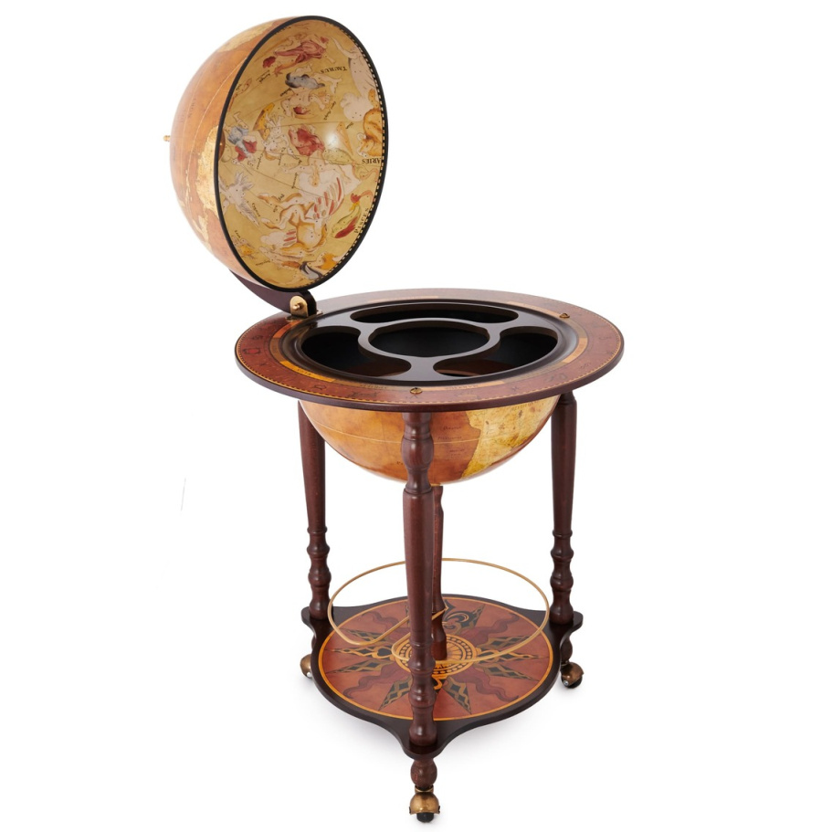 Глобус бар напольный "Да Винчи", сфера 40см купить в Санкт-Петербурге